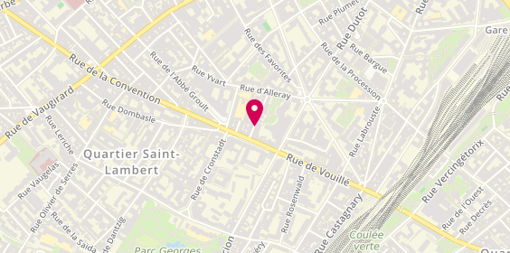 Plan de KRUMHORN Jennifer, 25 Rue Thiboumery, 75015 Paris
