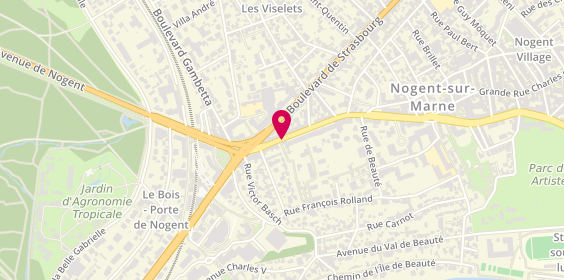 Plan de SWIATLY Amélie, 22 Grand Rue Charles de Gaulle, 94130 Nogent-sur-Marne