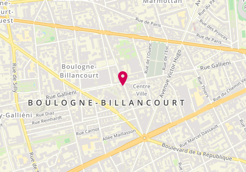 Plan de CORBEAU Laetitia, 130 Boulevard Jean Jaurès, 92100 Boulogne-Billancourt