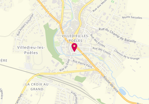 Plan de FIRMIN Frédéric, 5 Place des Halles, 50800 Villedieu-les-Poêles-Rouffigny