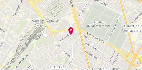 Plan de MYSENGSAY Mélodie, 3 Rue Lebouis, 75014 Paris