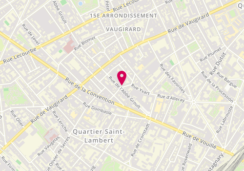 Plan de MIEL Nada, 10 Rue Marmontel, 75015 Paris