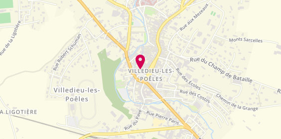 Plan de BRUNET Charline, 8 Rue du Docteur Havards, 50800 Villedieu-les-Poêles-Rouffigny