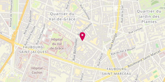 Plan de BAILLEUL Isabelle, 37 Rue Claude Bernard, 75005 Paris