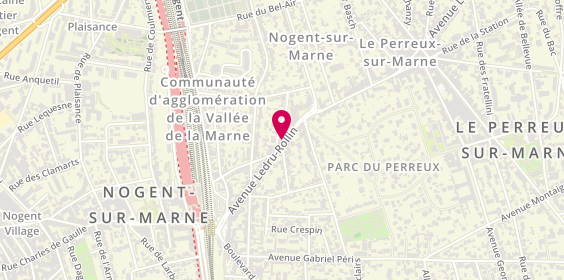 Plan de KEMMAR Samïa, 33 Avenue Ledru Rollin, 94170 Le Perreux-sur-Marne