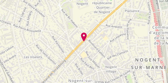 Plan de GASCOUIN Aurélie, 108 Bis Boulevard de Strasbourg, 94130 Nogent-sur-Marne