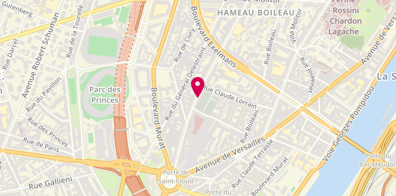 Plan de HAZOUARD Maxime, 85 Rue Michel Ange, 75016 Paris