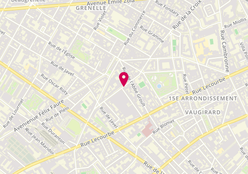 Plan de SAGOT Anne, 123 Rue de la Croix Nivert, 75015 Paris