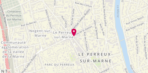 Plan de BRUN Priscilla, 2 Rue de la Marne, 94170 Le Perreux-sur-Marne