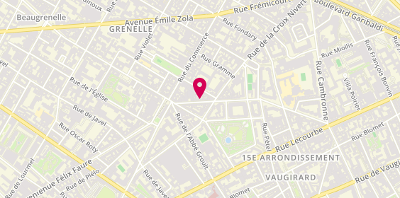 Plan de LANDRE Nathalie, 17 Rue Mademoiselle, 75015 Paris