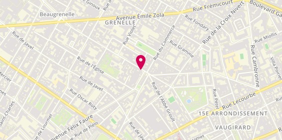 Plan de BAILLY DESJARDIN Agnès, 98 Rue des Entrepreneurs, 75015 Paris