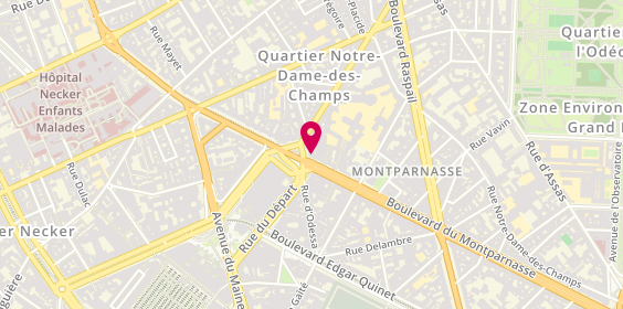 Plan de LELONG Jessica, 71 Boulevard du Montparnasse, 75006 Paris