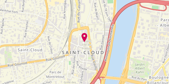 Plan de CLAVEAU Anne, 5 Square Saint Clothilde, 92210 Saint-Cloud
