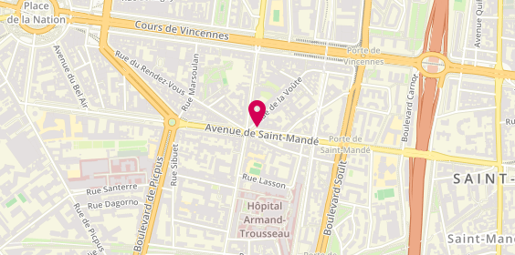 Plan de LE ROUX Nadia, 71 Avenue Saint Mandé, 75012 Paris