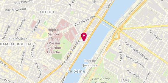 Plan de DEROUICHE Nadia, 98 Quai Louis Blériot, 75016 Paris