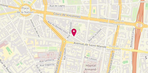 Plan de FAVIER Philippe, 26 Rue du Rendez Vous, 75012 Paris