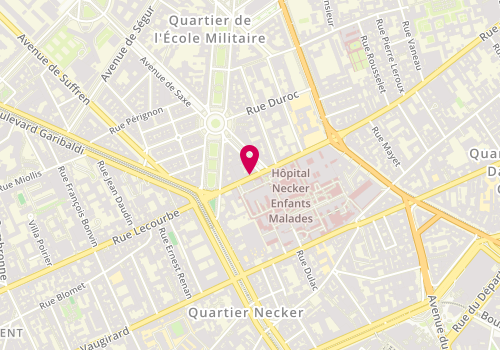 Plan de SEBBAR Farah, 102 Rue de Sevres, 75015 Paris