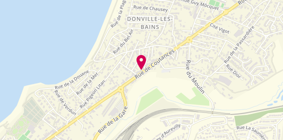 Plan de JACQUET Karine, 89 A Route de Coutances, 50350 Donville-les-Bains