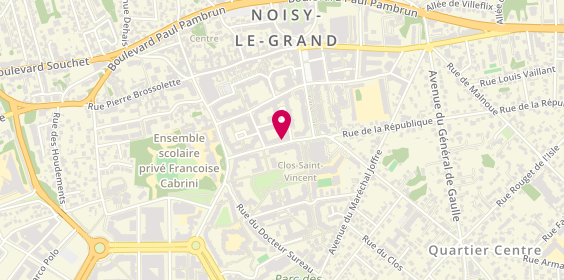 Plan de BAILLY Sylvie, 15 Rue de la Republique, 93160 Noisy-le-Grand
