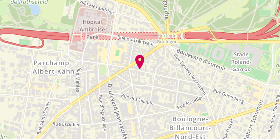 Plan de BELLITY-LE STRAT Marie-Odile, 15 Rue de la Rochefoucauld, 92100 Boulogne-Billancourt