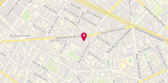 Plan de GINES COLLEN Pascale, 106 Rue du Theatre, 75015 Paris