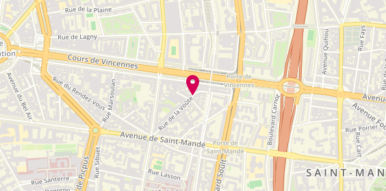 Plan de DUTEIL Rose Marie, 40 Rue de la Voute, 75012 Paris