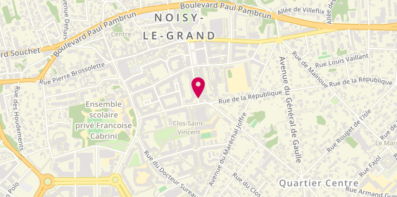 Plan de CHOBRIAT Eugénie, 53 Avenue Aristide Briand, 93160 Noisy-le-Grand