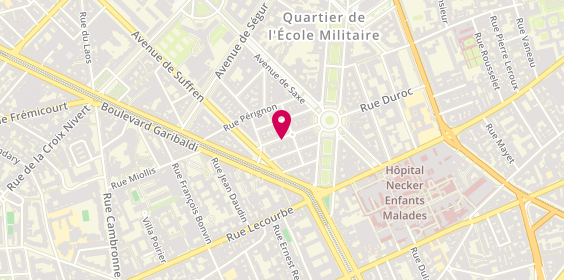 Plan de GUERRIER Jessica, 9 Rue Valentin Hauy, 75015 Paris