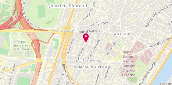 Plan de CLOUARD Patricia, 15 Rue Erlanger, 75016 Paris