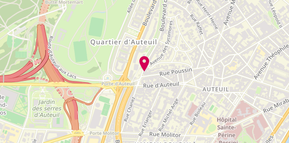 Plan de DUBOS Gaëlle, 97 Boulevard de Montmorency, 75016 Paris
