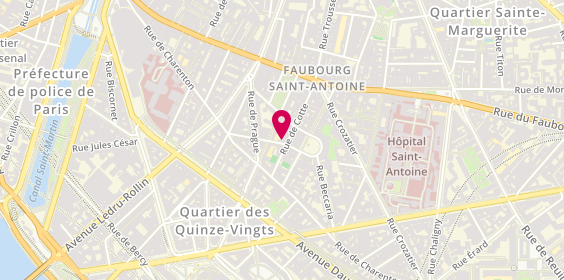 Plan de ROUVEIROLLES Françoise, 15 Rue E.castelar, 75012 Paris