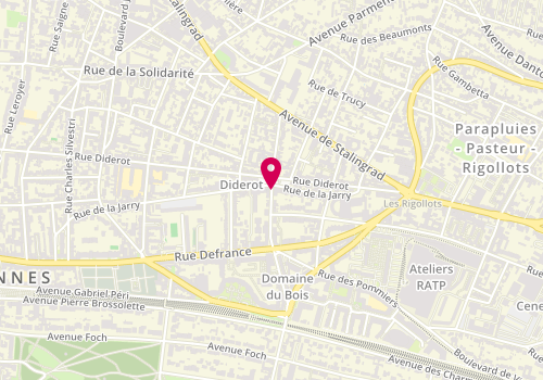 Plan de CAUSSADE Cécilia, 37 Rue de la Bienfaisance, 94300 Vincennes