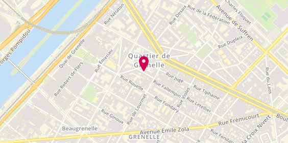 Plan de GARCIA Chantal, 5 Rue Béatrix Dussane, 75015 Paris