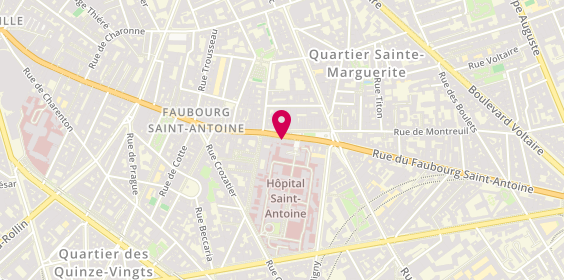 Plan de LÉONARDO Allison, 199 Rue du Faubourg Saint Antoine, 75012 Paris