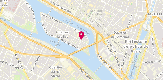 Plan de VILLERONDE Aline, 6 Rue Saint Louis en l'Ile, 75004 Paris