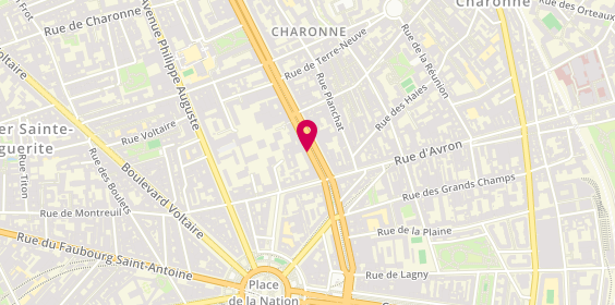 Plan de HOUNKPE Florence, 41 Boulevard de Charonne, 75011 Paris