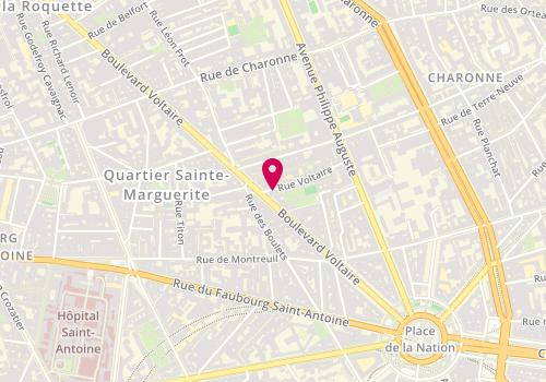 Plan de NICOLAS Pascal, 2 Rue Voltaire, 75011 Paris