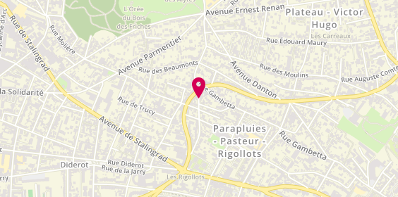 Plan de MOSIO Jennifer, 58 Rue Andree Laurent, 94120 Fontenay-sous-Bois