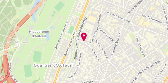 Plan de DUVAL Marie, 48 Rue Raffet, 75016 Paris