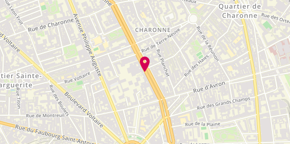 Plan de FLORVIL Guylene, 55 Boulevard de Charonne, 75011 Paris