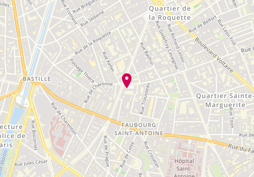 Plan de CRUSSON Sylvie, 50 Rue de Charonne, 75011 Paris