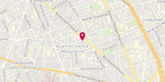 Plan de GUILLEREZ Emmanuelle, 46 Rue Chanzy, 75011 Paris