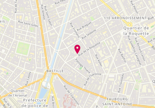 Plan de MOREAU Stéphanie, 33 Rue de la Roquette, 75011 Paris