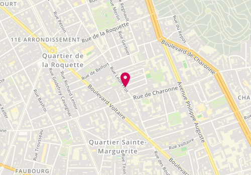 Plan de MARTIN Julien, 44 Rue Leon Frot, 75011 Paris