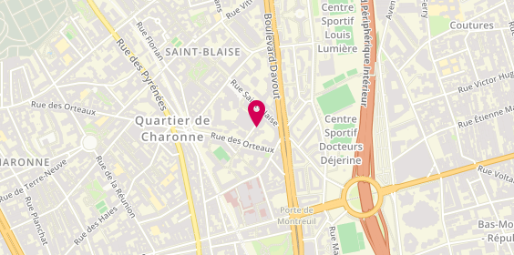 Plan de POUSSET Maéva, 50 Rue Mouraud, 75020 Paris