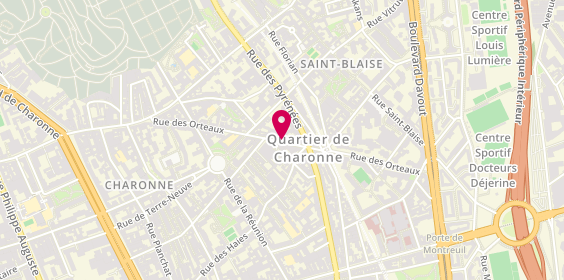 Plan de PINTO Monica, 63 Rue des Orteaux, 75020 Paris