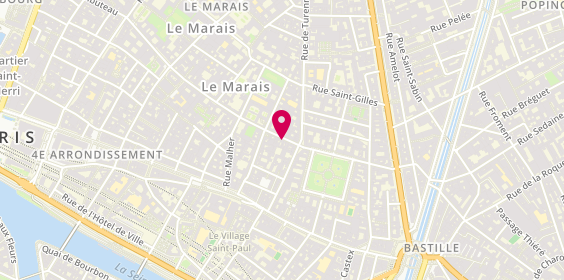 Plan de KESSE Gnantin, 11 Rue des Francs Bourgeois, 75004 Paris