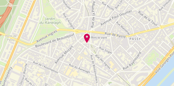 Plan de DORDONNE Gérald, 39 Rue Singer, 75016 Paris