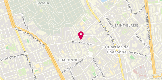 Plan de CHABOUR Ouahiba, 107 Rue de la Reunion, 75020 Paris