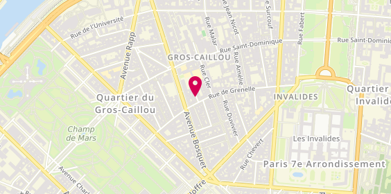 Plan de DE Sainte Lorette Coline, 1 Square de Robiac, 75007 Paris